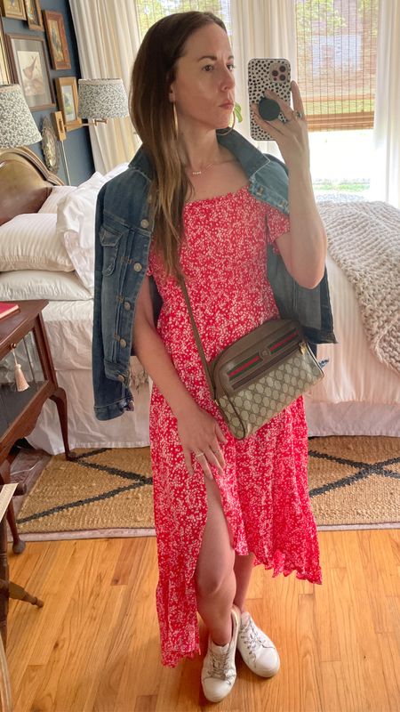 The perfect spring to summer dress and it’s on sale now at #lulus - this color is sold out but they have other cute colors! You can easily dress up with cute heels and a clutch or like me, go casual! 

#LTKworkwear #LTKunder100 #LTKstyletip