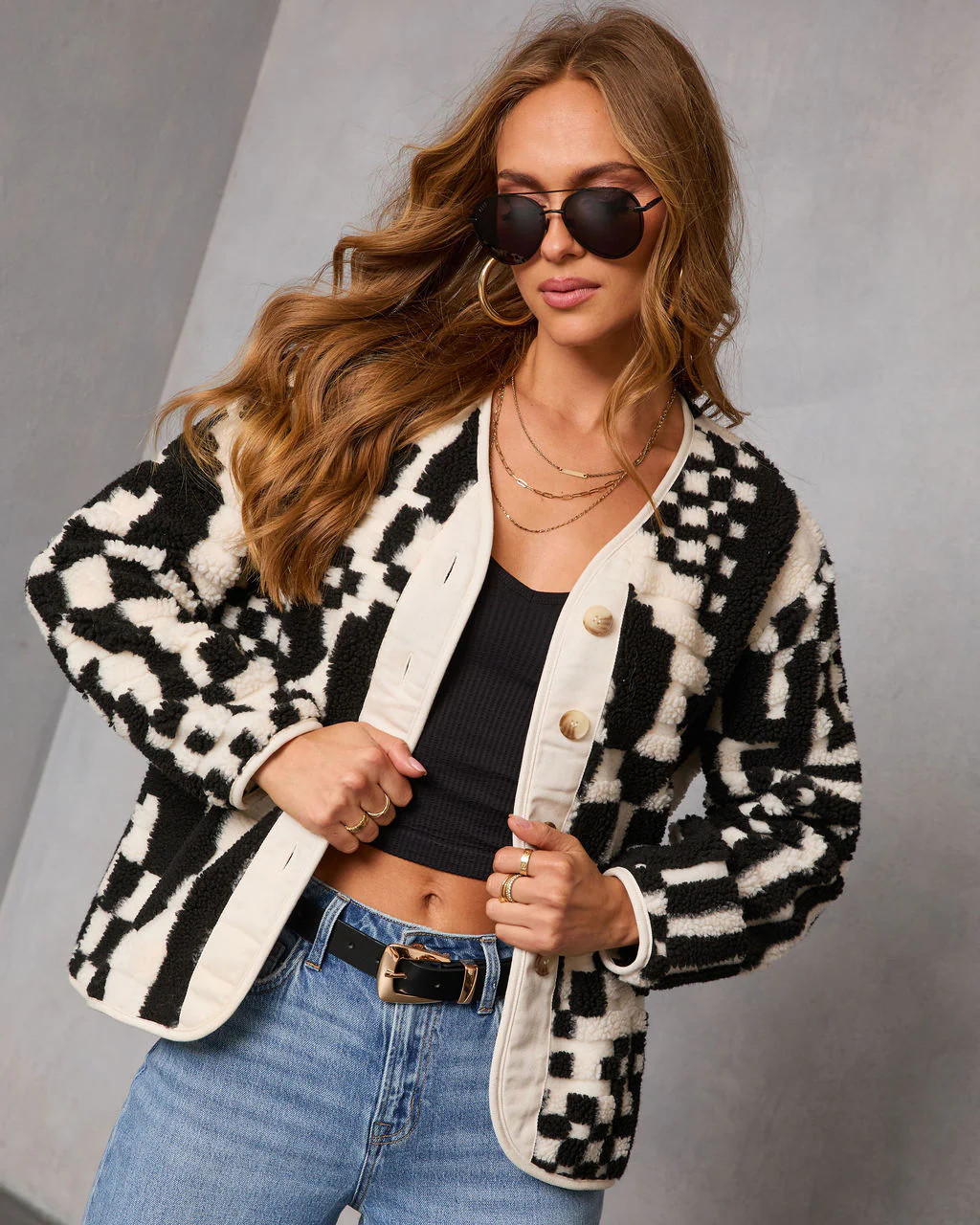 Timeless Form Geometric Sherpa Jacket | VICI
