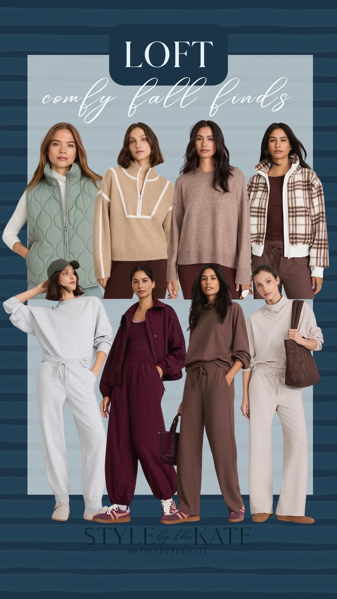 Loft comfies- loungewear 🍁 vest, sweaters, pants & jackets