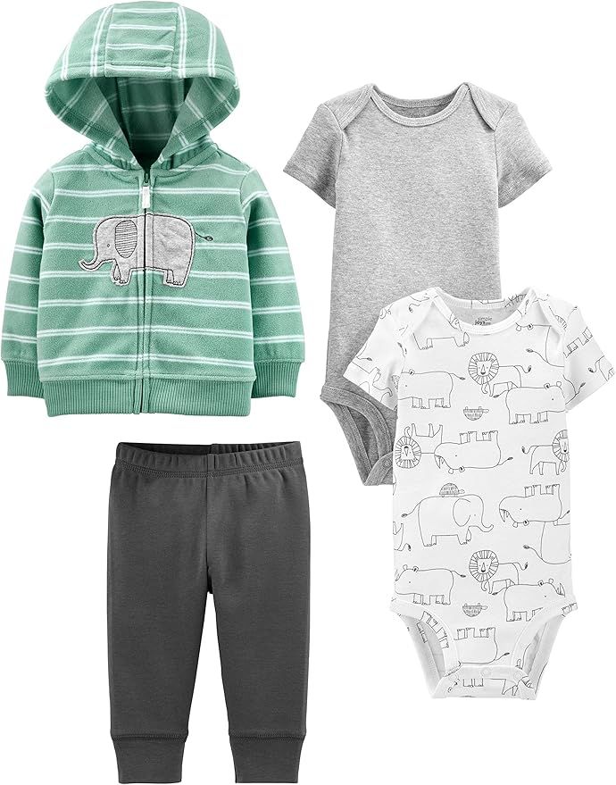 Simple Joys by Carter's Unisex Babies' 4-Piece Jacket, Pant, and Bodysuit Set | Amazon (US)