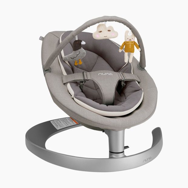 Nuna LEAF Grow Baby Seat & Rocker with Toy Bar in Quartz | Babylist