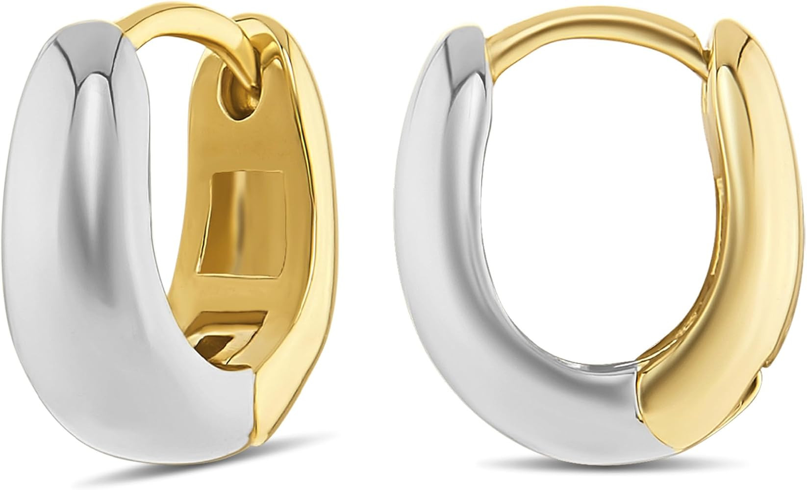 MILLA 14k Gold Huggie Earrings or Sterling Silver Huggie Earrings for Women Multipack & Individua... | Amazon (US)