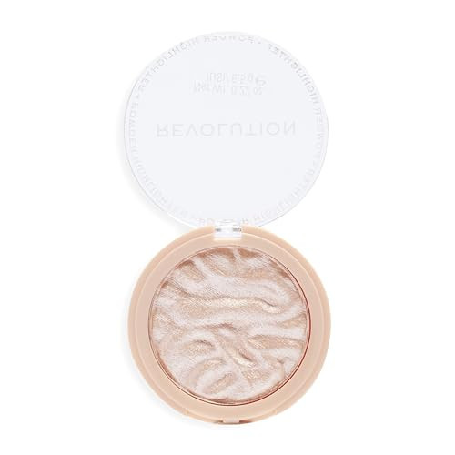 Revolution, Reloaded Pressed Powder Highlighter, Intensely Pigmented for a High Impact Dewy Finish, Dare to Divulge, 0.22 Oz | Amazon (US)