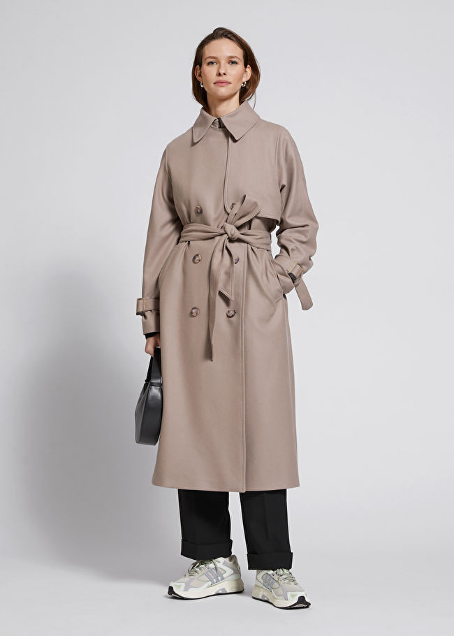 Relaxed Wool Belted Trench Coat | & Other Stories (EU + UK)