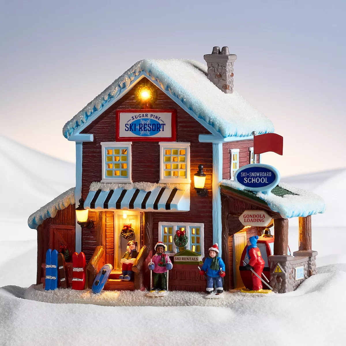 St. Nicholas Square® Holiday LED Sugar Pine Ski Resort Table Decor | Kohl's
