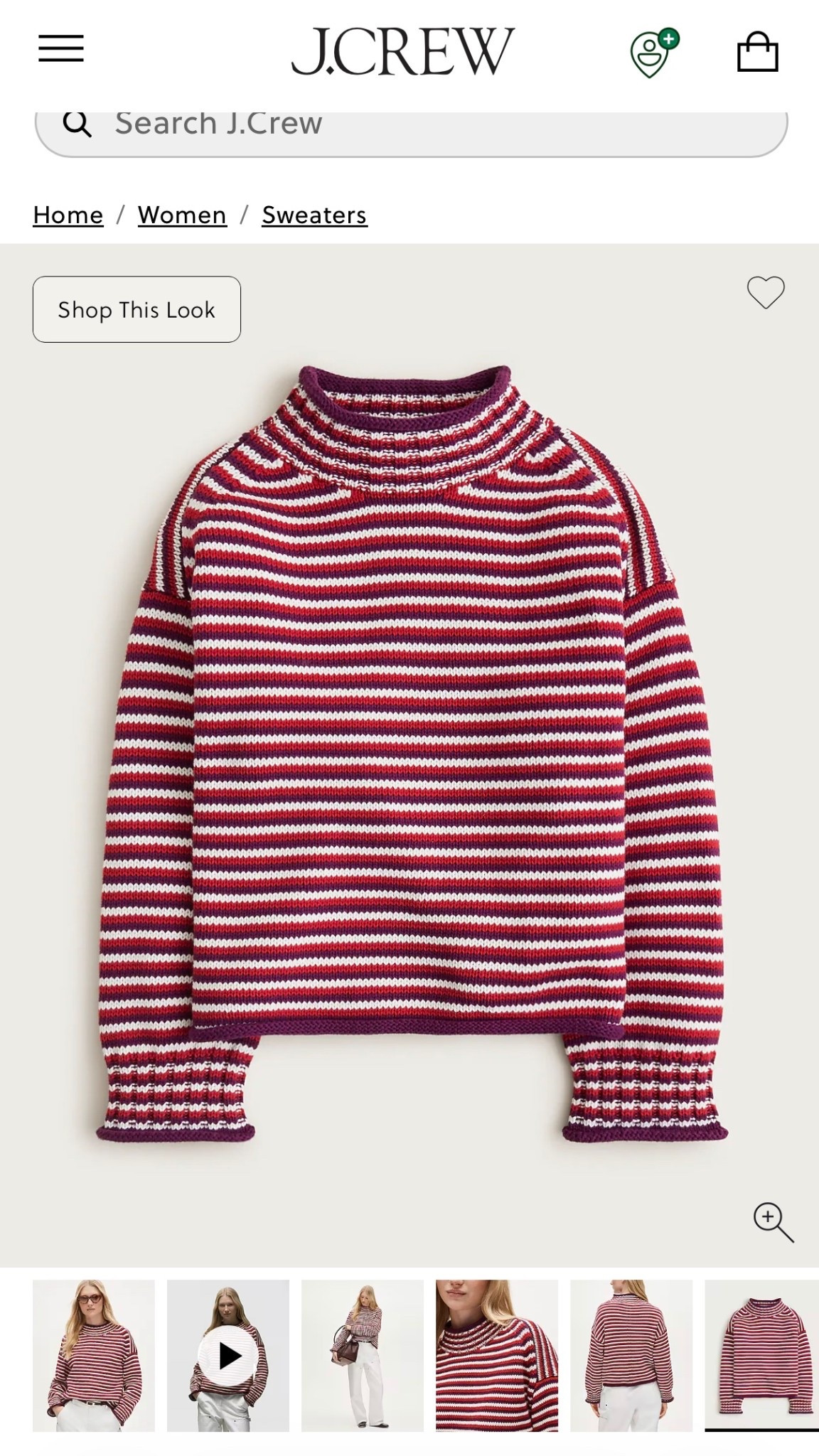 This striped J.Crew Rollneck Sweater is on my wish list 😍 So cute!

#LTKValentine