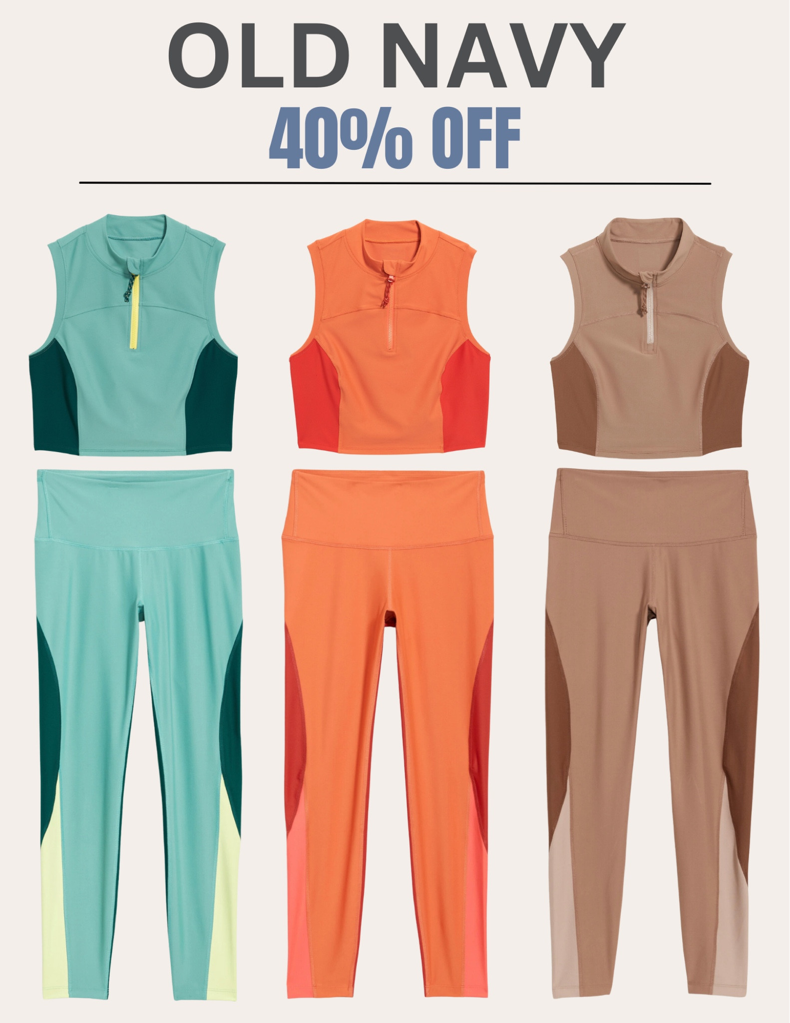 40% OFF Old Navy - In store and online!

Old Navy / Athletic wear / leggings / sports bra / workout top / workout 

#LTKsalealert #LTKunder50 #LTKstyletip