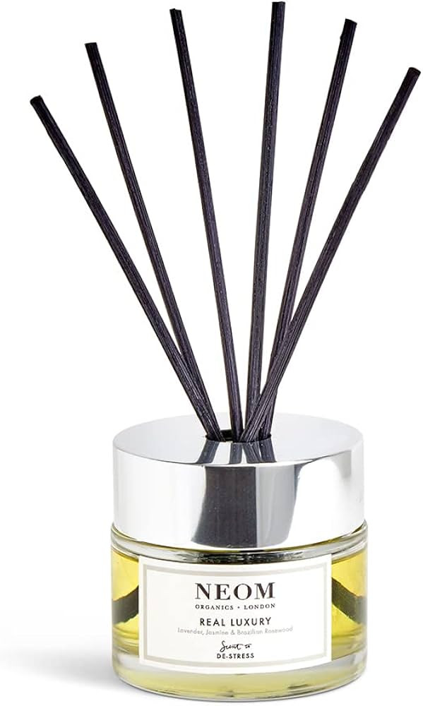 NEOM Real Luxury Reed Diffuser, 3,38fl oz | Lavender, Rosewood & Jasmine Essential Oil Blends | 1... | Amazon (US)