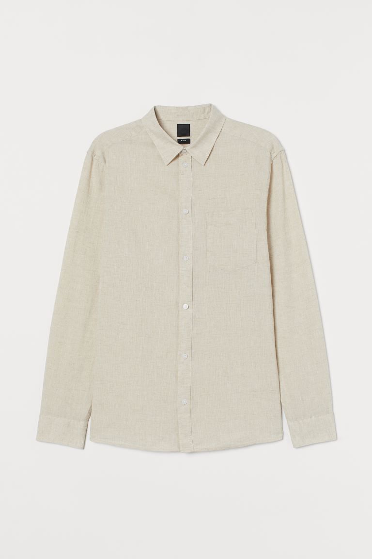 Slim Fit Linen-blend Shirt | H&M (US)