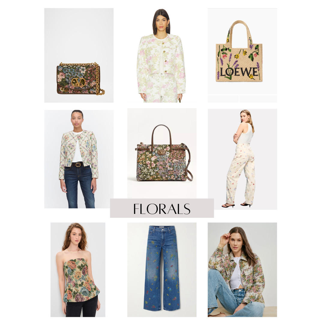 Florals for Spring - transitional weather pieces

ootd style fashion, spring outfits, summer outfit, floral jeans, Loewe bag, Valentino bag, luxury designer, favorite daughter, shopbop, floral jacquard, spring handbag 

#LTKU #LTKSeasonal #LTKootd