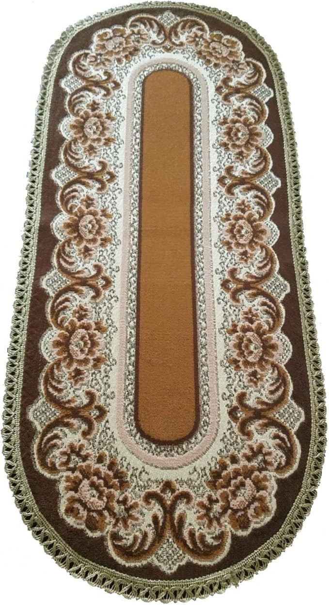 Belgium Velvet Table Runner/Place Mat, Verona (Brown, 14''x46'') | Amazon (US)