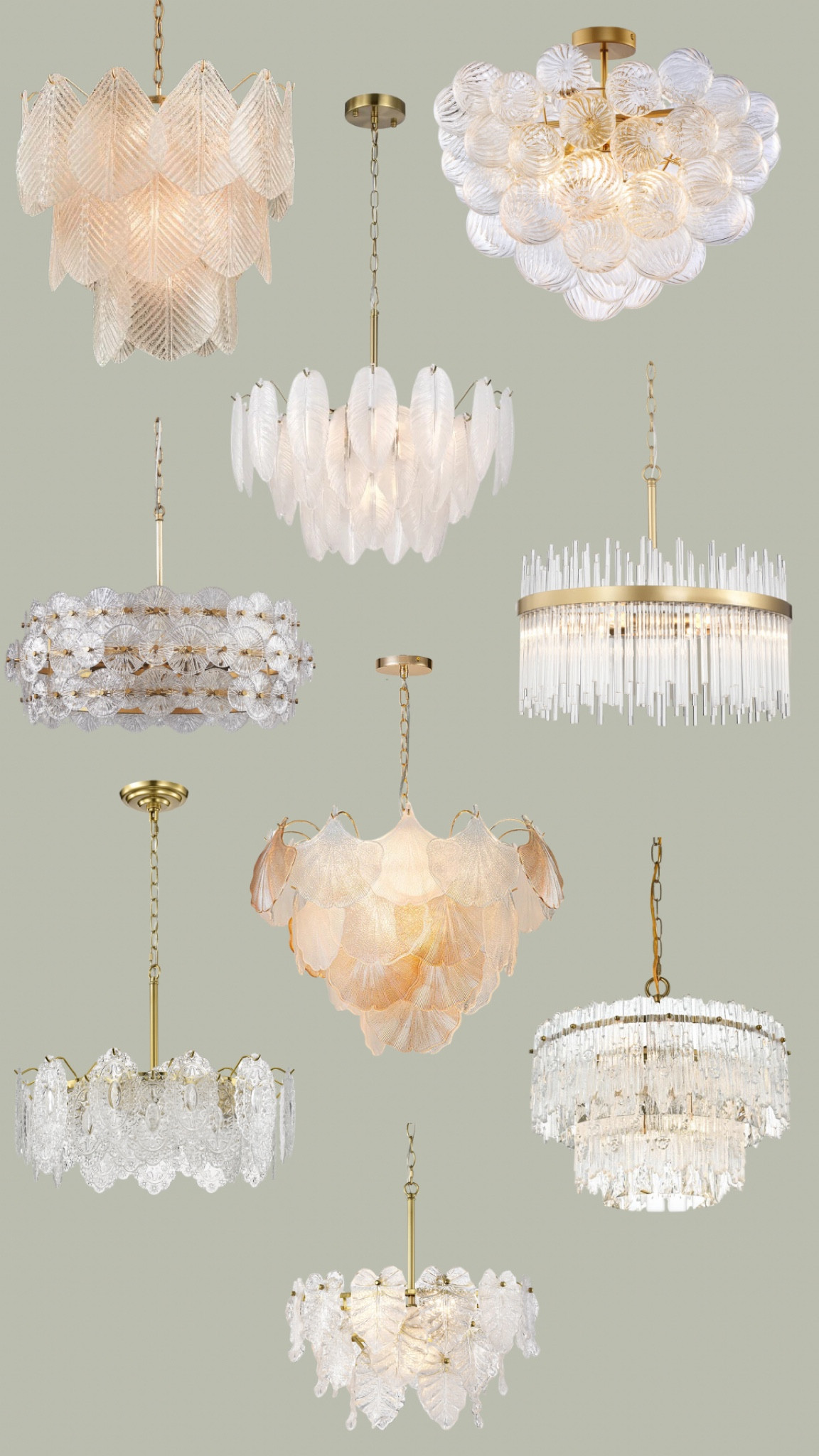 Glass chandeliers 

#LTKHome