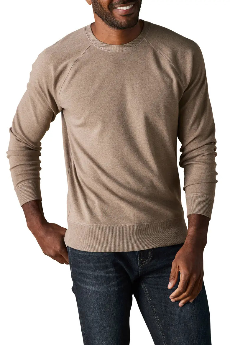 The Normal Brand Puremeso Everyday Crewneck Sweatshirt in Slate Blue at Nordstrom, Size X-Large | Nordstrom
