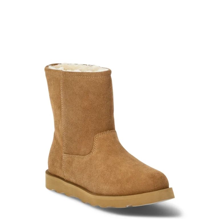 Time and Tru Women's Genuine Suede Boots - Walmart.com | Walmart (US)