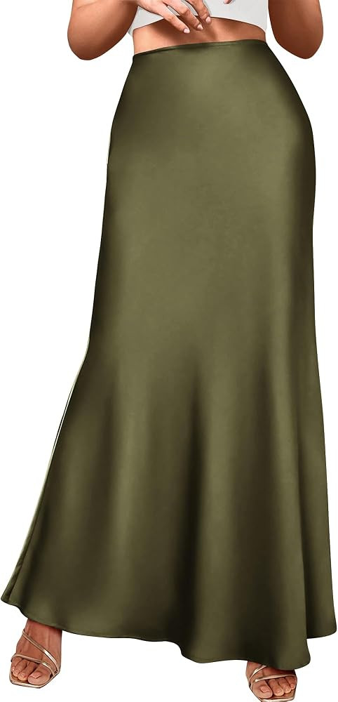 BTFBM Maxi Skirts for Women Business Casual | Amazon (US)