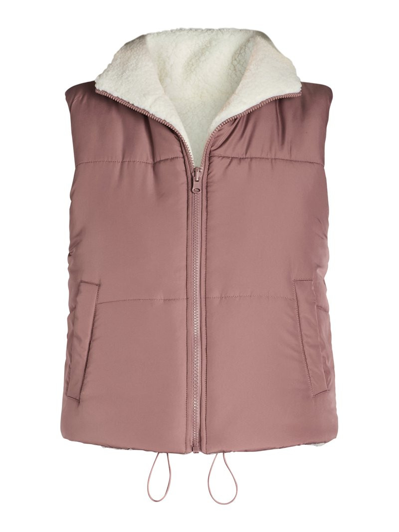 No Boundaries Reversible Vest, Women's | Walmart (US)