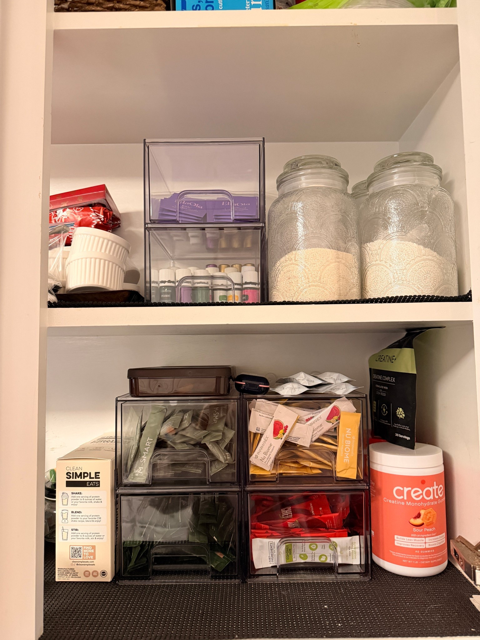 Mom hack you didn’t know you needed 👏

Organize your wellness cabinet and suddenly you actually take your vitamins 😂

Linked all my drawers, jars, and daily wellness favorites here 🤍

#LTKselfcare #LTKActive #LTKHome