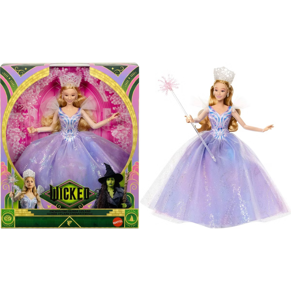 Universal Pictures’ Wicked: For Good Deluxe Glinda Doll with Movie-Inspired Outfit & 3 Accessor... | Target