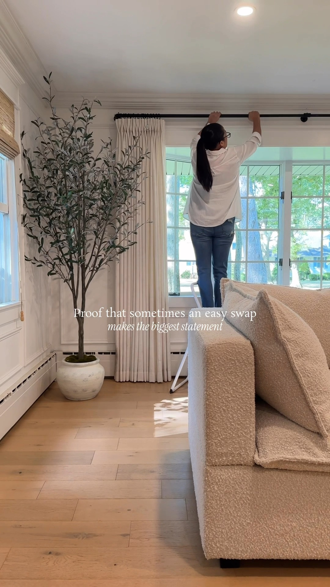 My taupe grey curtains transformed our living room and dining room with its earthy color and beautiful fabric. Shown in taupe grey. 🤎 I also linked my older curtains and similar drapes at a lower price point.

Customized with no privacy liner, and triple pinch pleat. Measured and tailored to fall 1/2 inch from floor for the perfect pleats.


#LTKSaleAlert #LTKdayinmylife #LTKHome