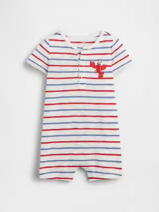 Baby First Favorites Henley Shorty One-Piece | Gap (US)