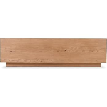 Roots Coffee Table, Rectangular Solid Oak and Oak Veneer, Natural Finish | Amazon (US)