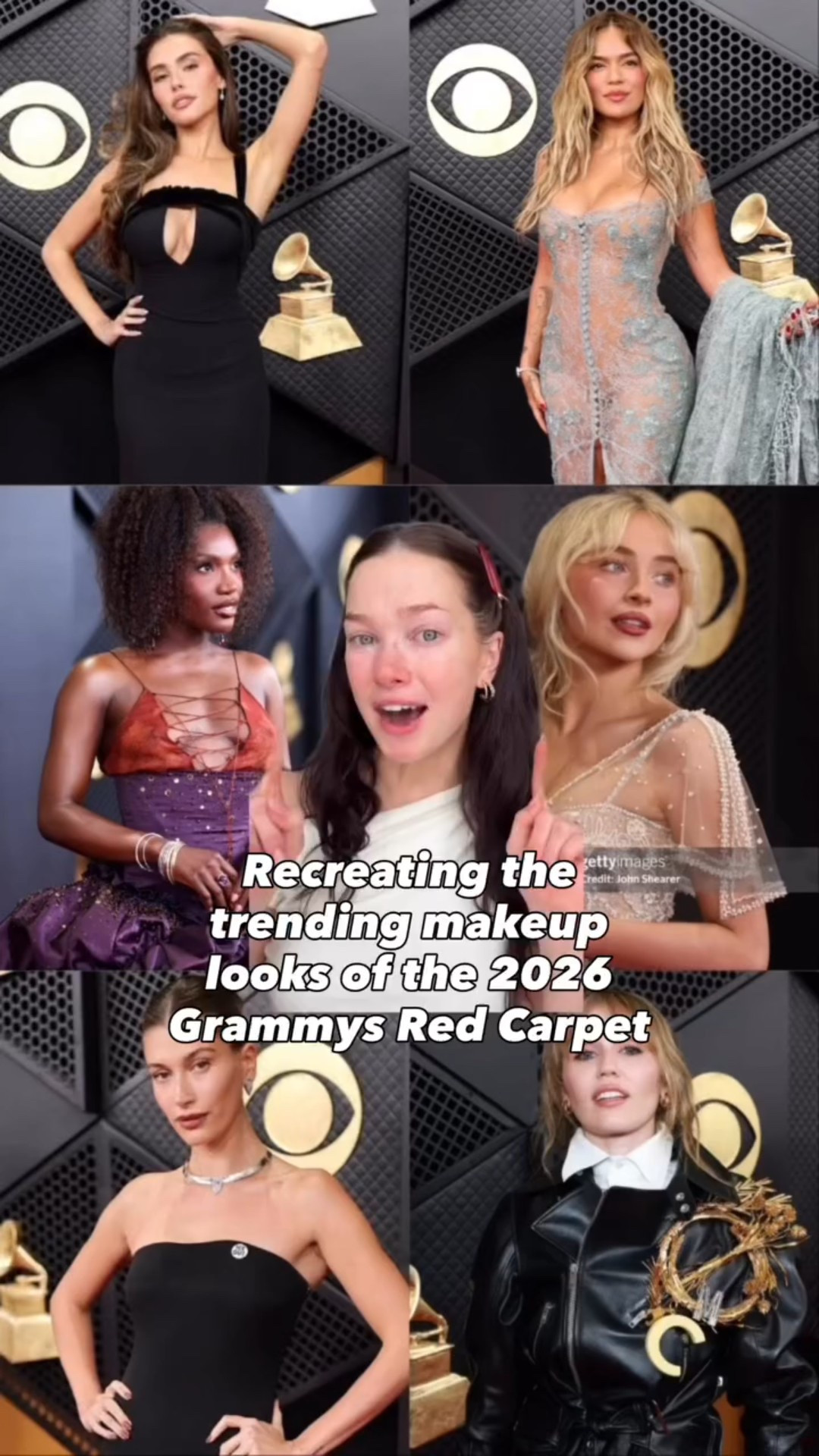 The Grammys makeup looks were ✨effortless✨ this year! 
I noticed a trend with this softer more skin-like bases and barley there finishing touches! This look is definitley wearable everyday not just on the red carpet 😍

Face details 
@benefitcanada precisely my brow- 5
@saiebeauty glowy super gel- warm glow 
@itcosmeticsca CC+ fair light
It Cosmetics- bye bye under eye- light natural
@makeupbymario cream bronzer- light
@saiebeauty dew blush- chilly
@nudestix eye pencil- chocolate
@patricktabeauty major dimensions iii palette 
@ardellbeauty half lashes
@urbandecaycosmetics tube job mascara 
@maccosmeticscanada cool spice lip liner
@fentybeauty gloss bomb- hot chocolit 
#grammys #grammys2026 #redcarpetmakeup #naturalmakeup #softglammakeup