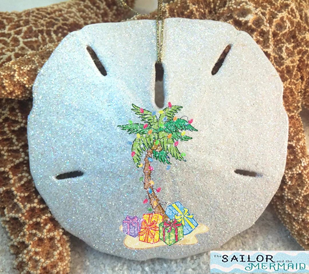 Real Sand Dollar Ornament Decoupage Sand Dollar Ornament - Etsy | Etsy (US)