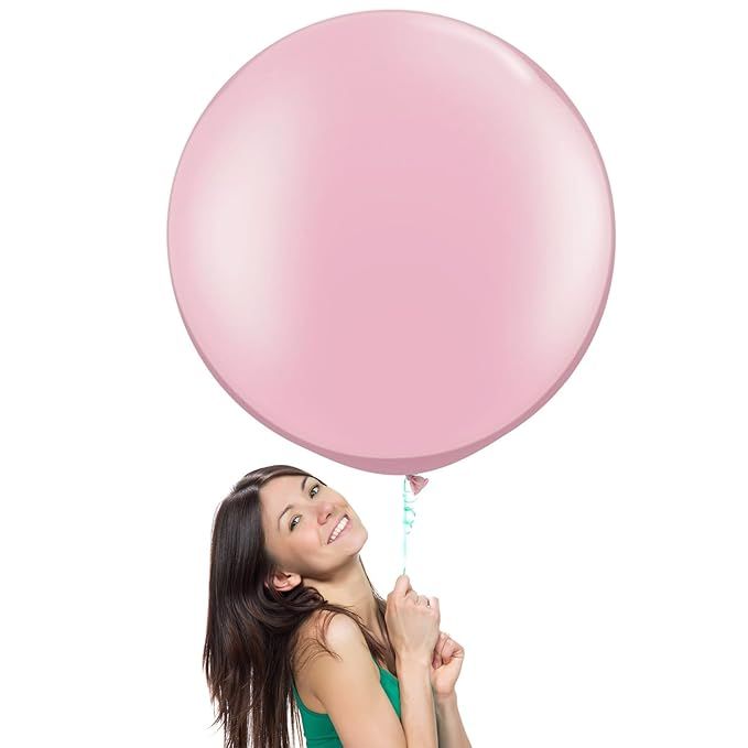36 Inch (3 ft) Giant Jumbo Latex Balloons (Premium Helium Quality), Pack of 6, Round Shape - Baby... | Amazon (US)