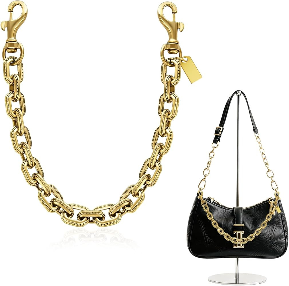 Gold Bag Charms Purse Charm Extender Chain - Gold Vintage Bag Accessories - Cute Handle Replaceme... | Amazon (US)