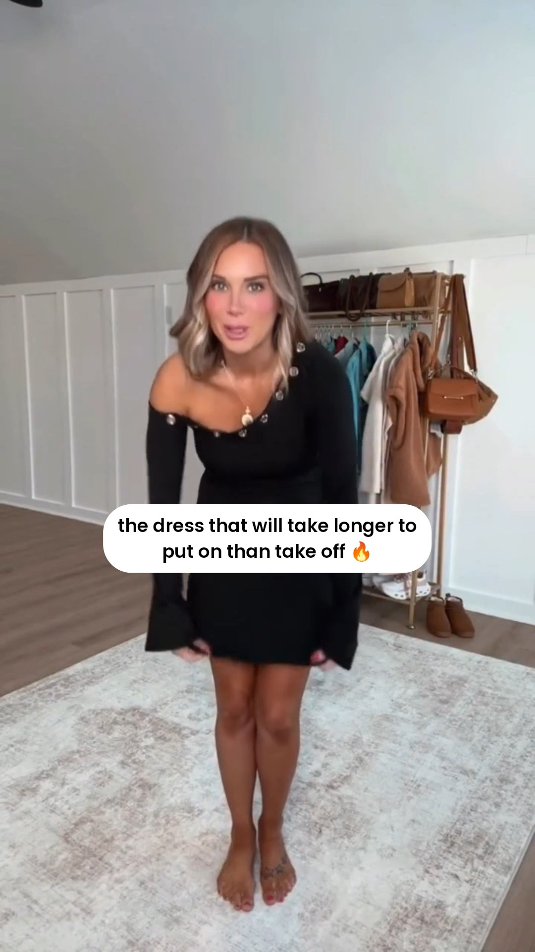 Every closet needs that one LBD you can grab without thinking, and this is the little black dress that does everything 🖤

Date night? ✔️ Wedding guest? ✔️ Girls’ night? ✔️
Throw on heels and she’s elevated. Add sneakers and she’s effortless. It’s giving timeless, flattering, and “wait… where did you get that?”  

 #LTKgrwm #LTKSeasonal #LTKWedding