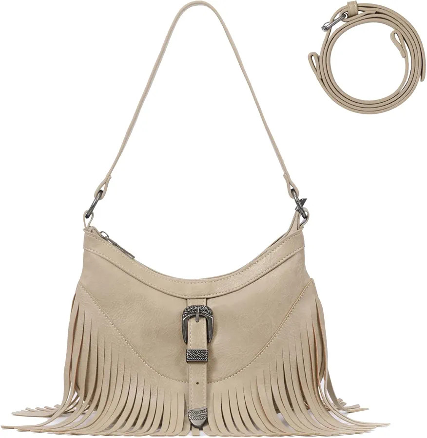 Sunwel Fashion Small Western Fringe Underarm Purse Mini Hipppie Shoulder Bag with Tassel for Wome... | Amazon (US)