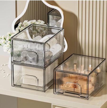 I just ordered these to organize my kitchen cleaning items (sponges, dishwashing pods, etc.) These acrylic organizer drawers stack, see through to see exactly what you have AND they are on a lightning deal today!! 

#LTKSaleAlert #LTKHome