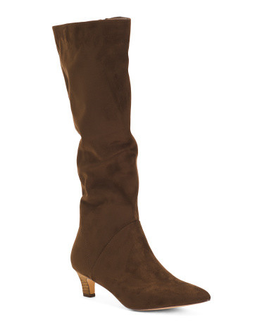 Stiles Kitten Heel Tall Shaft Boots | TJ Maxx