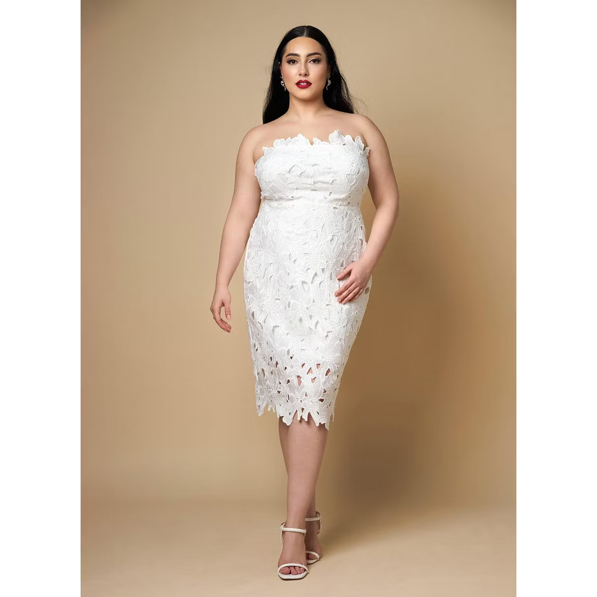 Rebdolls Women's Wisteria Lace Midi Bodycon Dress | Target