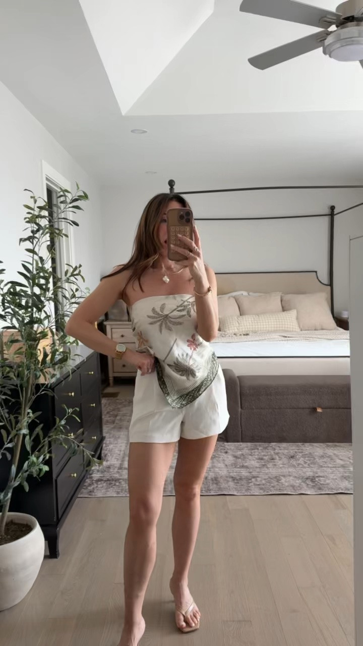 Current favorite is this scarf that I have been wearing as a top. Paired with my favorite Aritzia shorts.

#LTKootd #LTKSeasonal #LTKSaleAlert