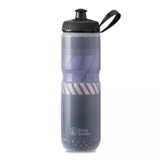 Polar Sport 24oz Insulated Tempo Water Bottle - Charcoal/Pink | Target