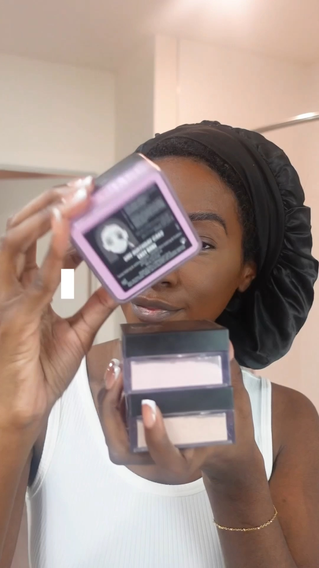 Purple powder on dark skin 

#LTKBeauty