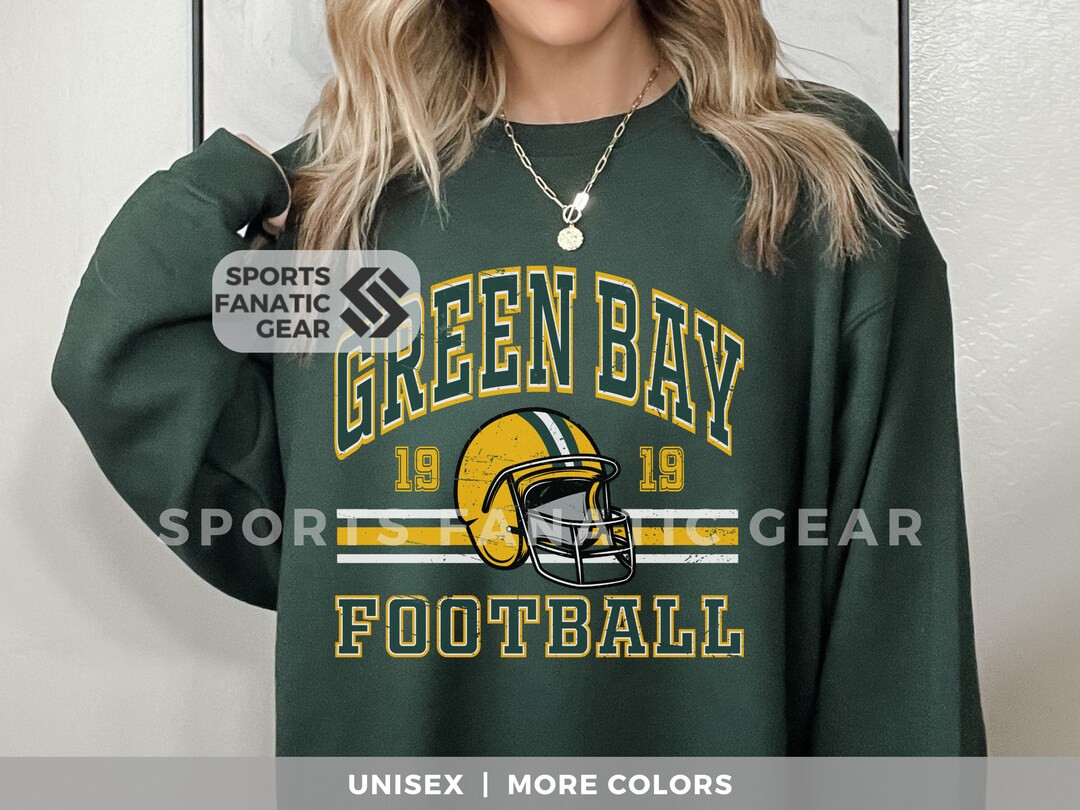 Green Bay Trendy Crewneck Vintage 80s Retro Style Football Fan - Etsy | Etsy (US)