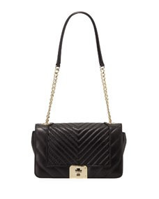 Lara Quilted Leather Box Shoulder Bag | Lastcall