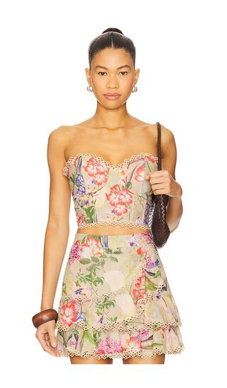 Charo Ruiz Ibiza Bio Bustier in Beige,Pink. - size S | Revolve Clothing (Global)