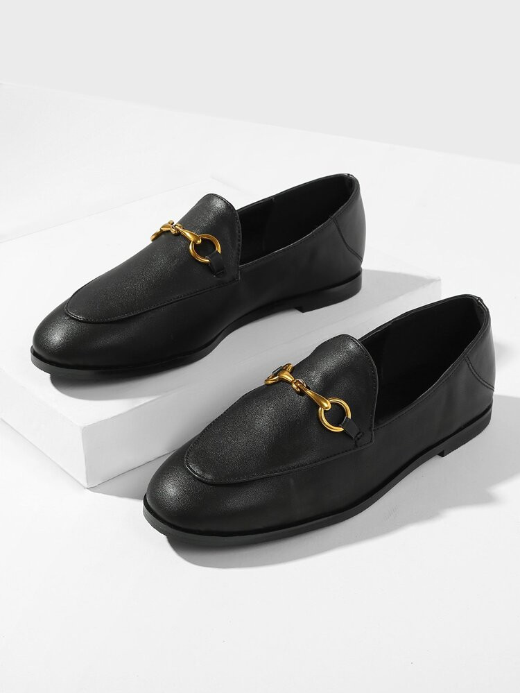 Metal Detail Slip On Flats | SHEIN