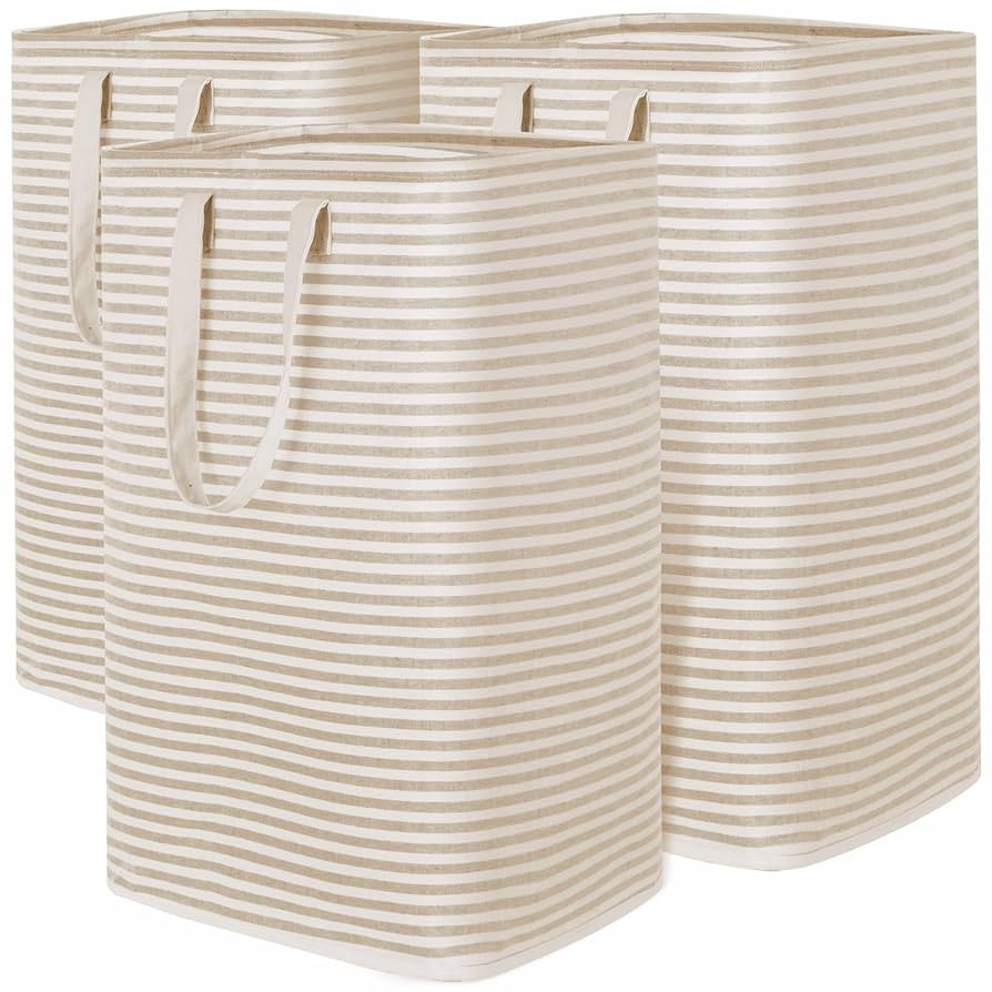 Lifewit 3 Pack Laundry Hamper Large Collapsible Laundry Baskets, Freestanding Waterproof Clothes ... | Amazon (US)