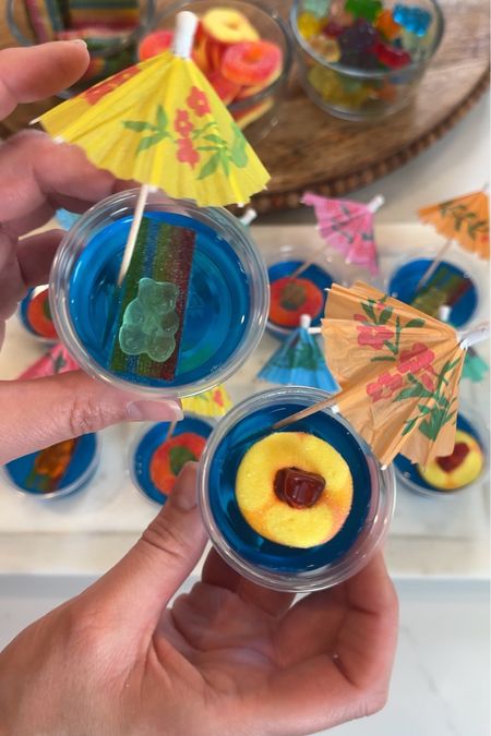 These are such a fun snack for summer, let me know if you’re going to try!  Just grab some blue jello in whatever flavor you like and add the most adorable and yummy toppings! #SummerSnack #SummerTreat #PoolParty 

#LTKParties #LTKFamily #LTKKids