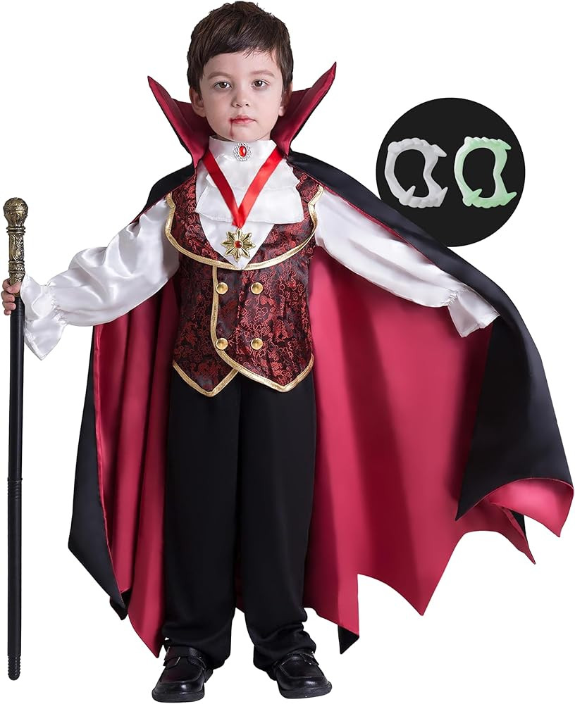Spooktacular Creations Halloween Gothic Vampire Costume Deluxe Set for Boys, Kids Halloween Party... | Amazon (US)