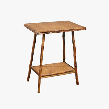 Tortoise Bamboo Rectangle Accent Table | Dear Keaton