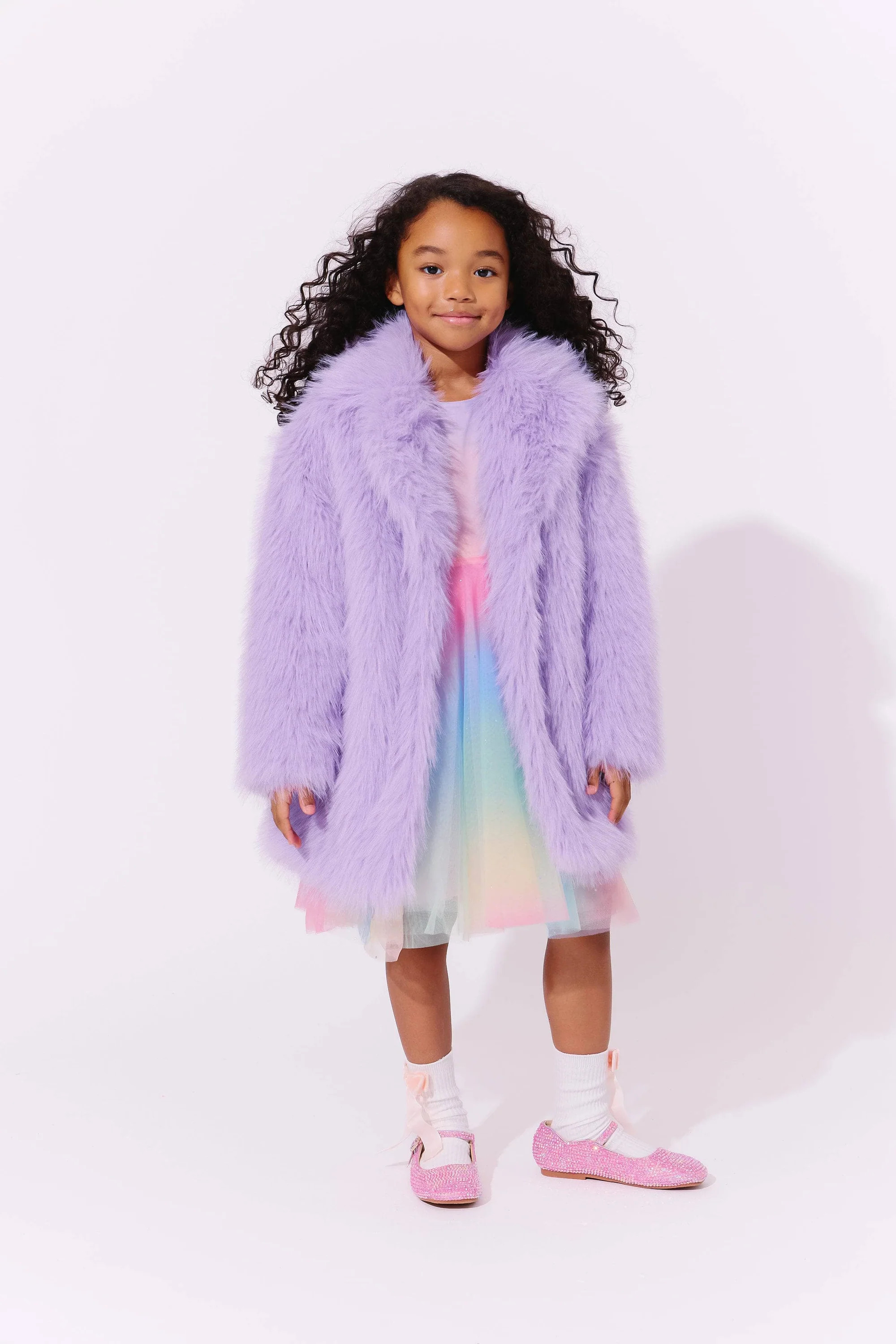 Lavender Haze Faux Fur Coat | Lola + The Boys