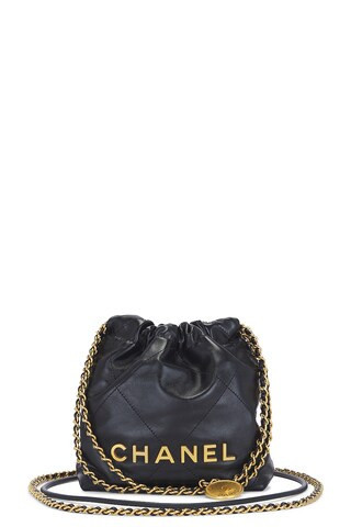 Chanel Mini 22 Hobo Bag in Black | FWRD 