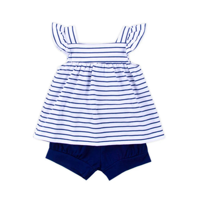 Navy Stripe Amy Bloomer Set | Classic Whimsy