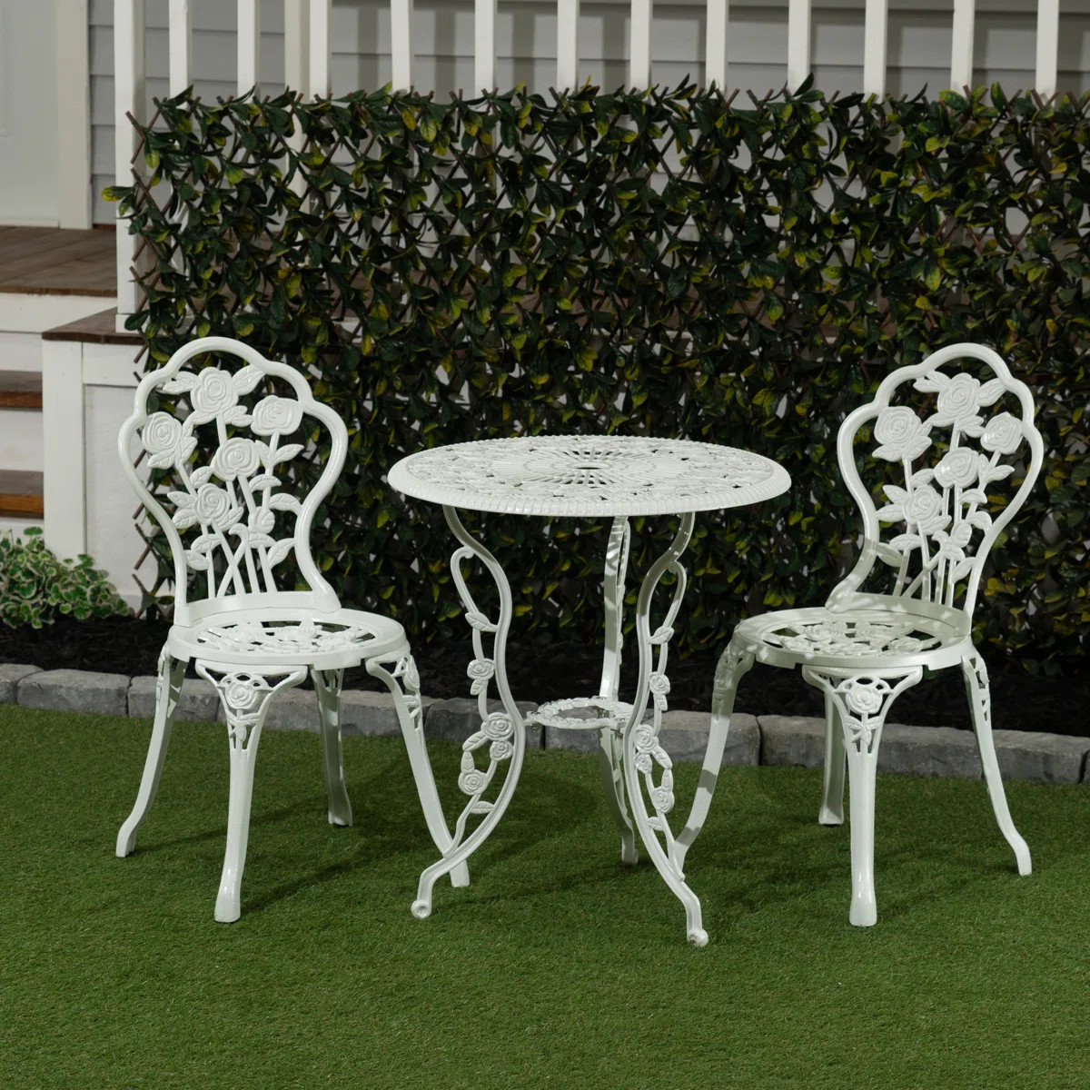 Louise 2 - Person Patio Dining Set with Round Table | Wayfair North America