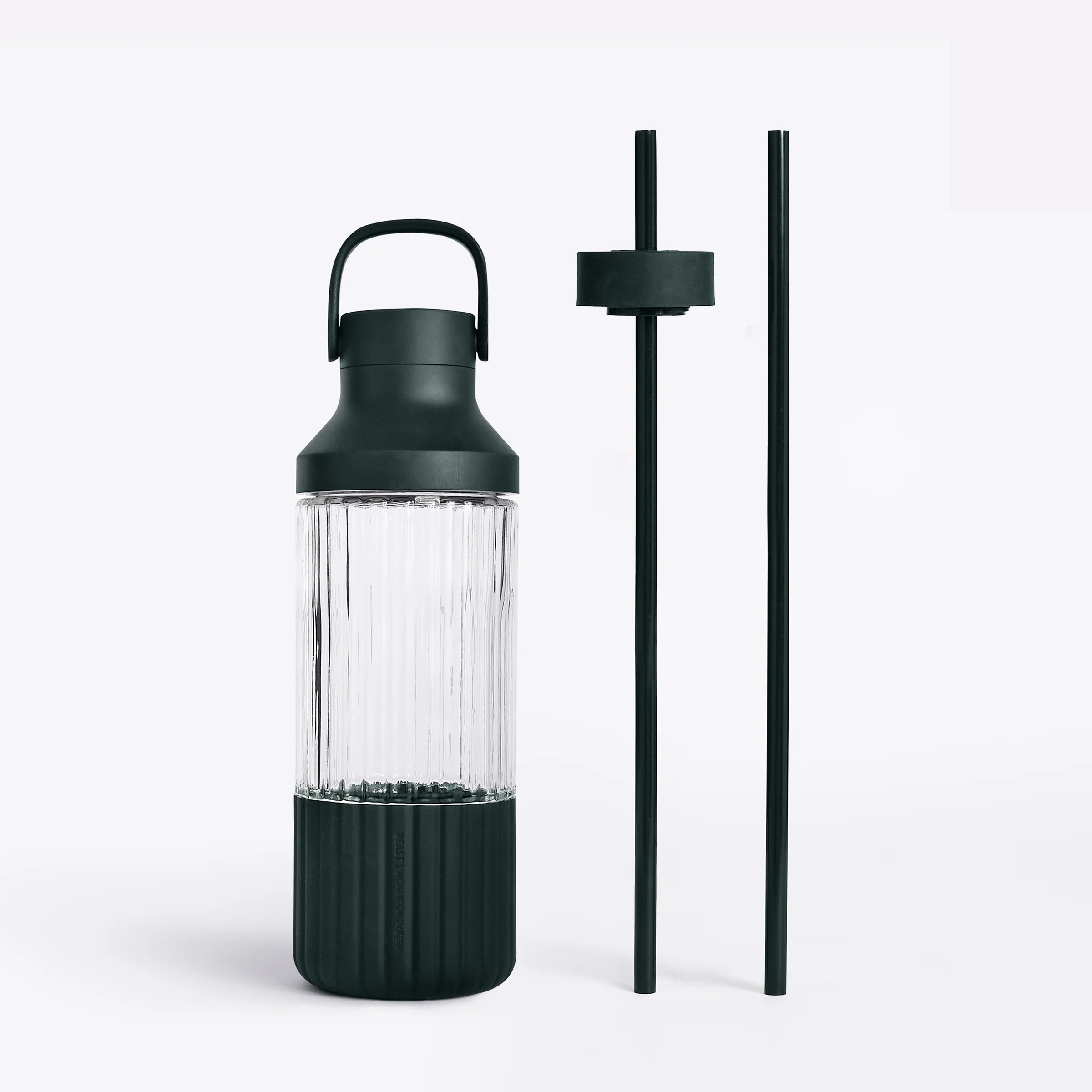 Beast Health™ Dual Cap Glass Hydration Bottle | Beast Health